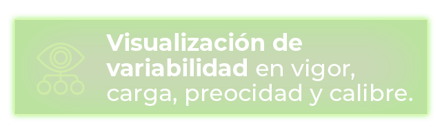 Visualización de variabilidad en vigor, carga, precocidad y calibre